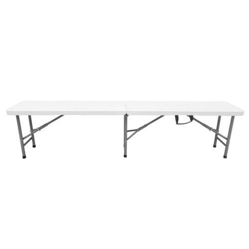 180×30×43cm White Folding Bench